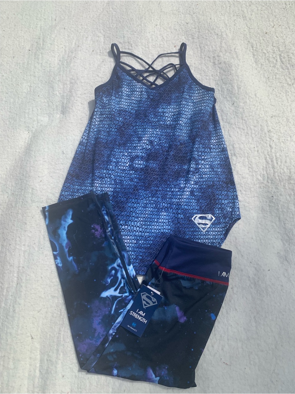 Her Universe Superman tank leggings set